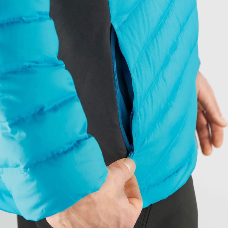 Turquoise Salomon Essential Xwarm Down Men's Insulated Jackets | IE UJ5471